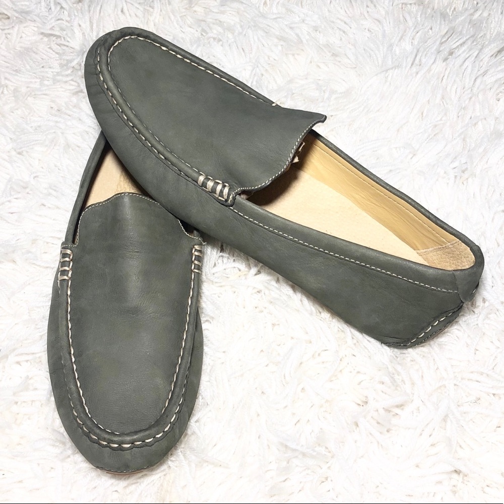 Slightly Worn Cole Haan Olive Loafers Size 10
